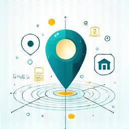 Icône de suivi en temps réel avec point de localisation